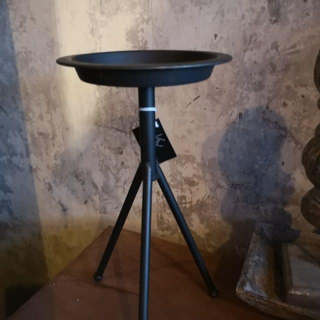 Kaarsen Standaard Op Voet Zwart Metaal