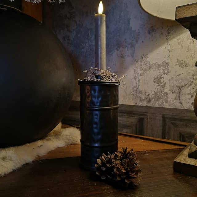 Kaarsen Standaard Met Opberg Box Metaal Hoog Art 23 7545