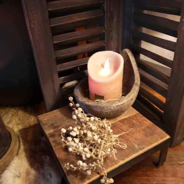 Led Kaars Amber Flame S