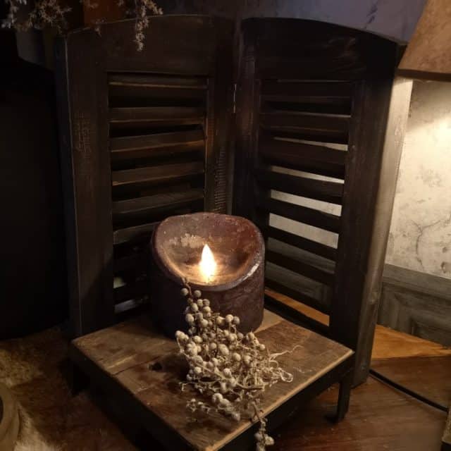 Led Kaars Zwart Flame Xl