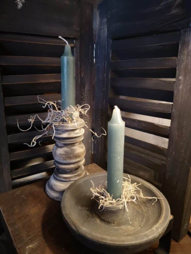 Diner Kaars Groen 13 5cm