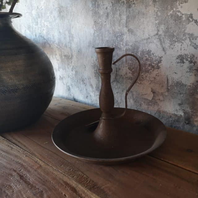 Kaarsen Standaard Blaker Roest 20cm Hoog Art 23 6428