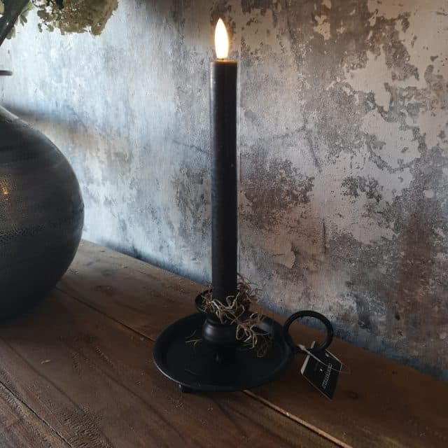 Kandelaar Blaker Mat Zwart Op Bol Pootjes Art 23 5419