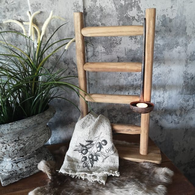 Houten Laddertje 4 Treden Op Standaard Art 24 8536