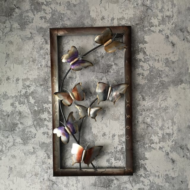 Wanddecoratie Vlinders In Lijst 32213