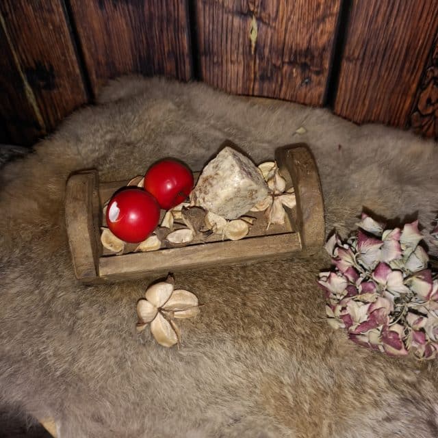 Kleine Houten Tray Voor Amber