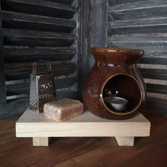 Kado Tip Geschenk Set Geurbrander Vesuvius Bruin