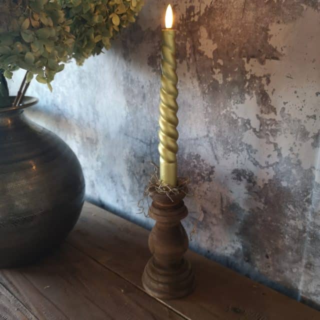 Kandelaar Baluster Bruin H15 X 8 5cm Art 23 2931