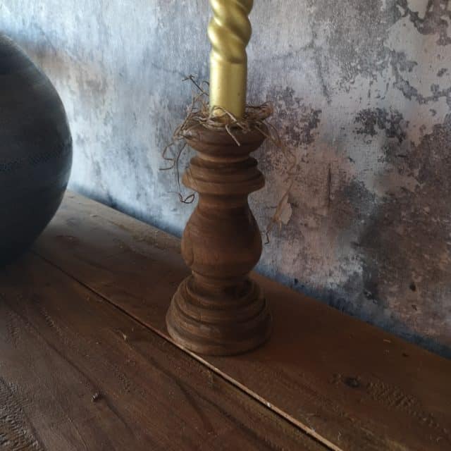 Kandelaar Baluster Bruin H15 X 8 5cm Art 23 2931