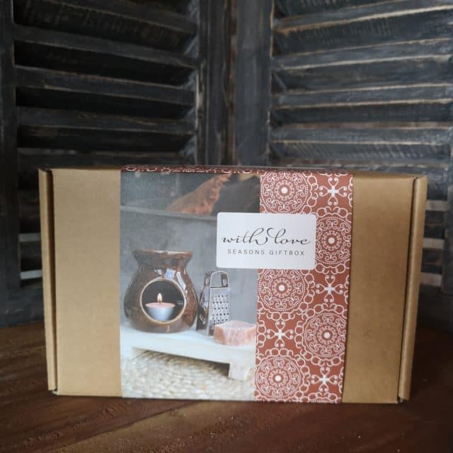 Kado Tip Geschenk Set Geurbrander Vesuvius Bruin