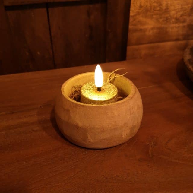 Houten Waxine Kommetje