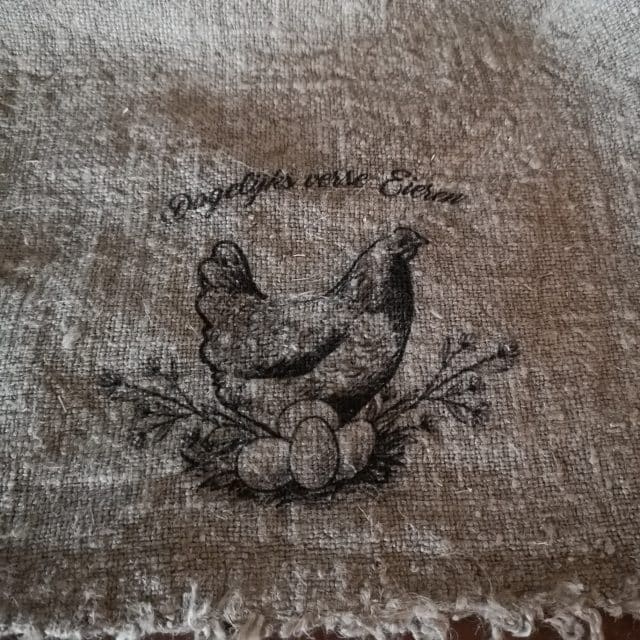 Shabby Doek Verse Eieren 30 X 45 Cm
