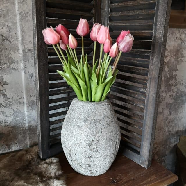 Kunst Tulpen Real Touch Bos 7 Stuks Art 0470 Uitverkocht