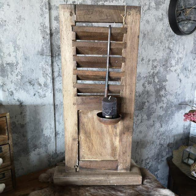 Houten Paneel Luikje Op Standaard 75x 30cm Art 24 6562