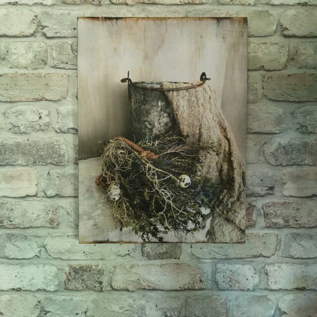 Houten Decoratie Paneel Rechthoek Klein Art 24 0347
