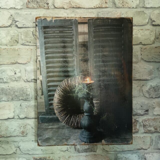 Houten Decoratie Paneel Rechthoek Klein Art 24 8508