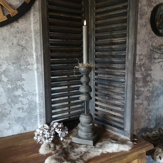 Hoge Dubbele Baluster Kandelaar Art 24 7066