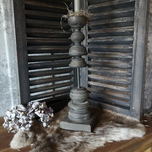 Hoge Dubbele Baluster Kandelaar Art 24 7066
