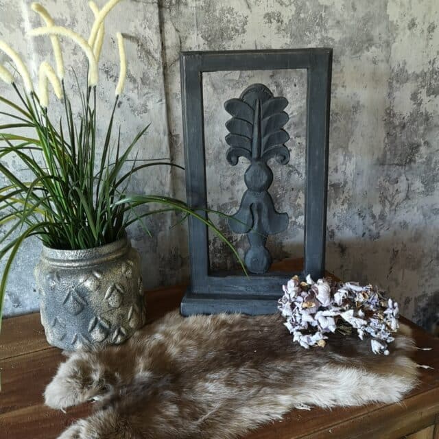 Houten Ornament In Frame Art 7000