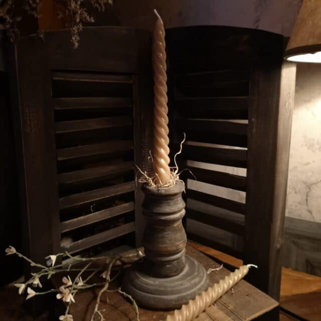 Houten Baluster Kandelaar Voor Diner Kaars Art 3178