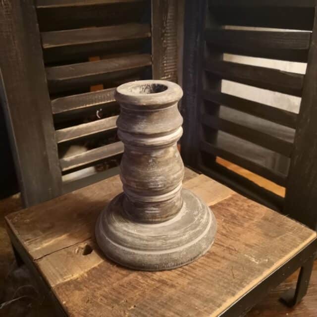 Houten Baluster Kandelaar Voor Diner Kaars Art 5323